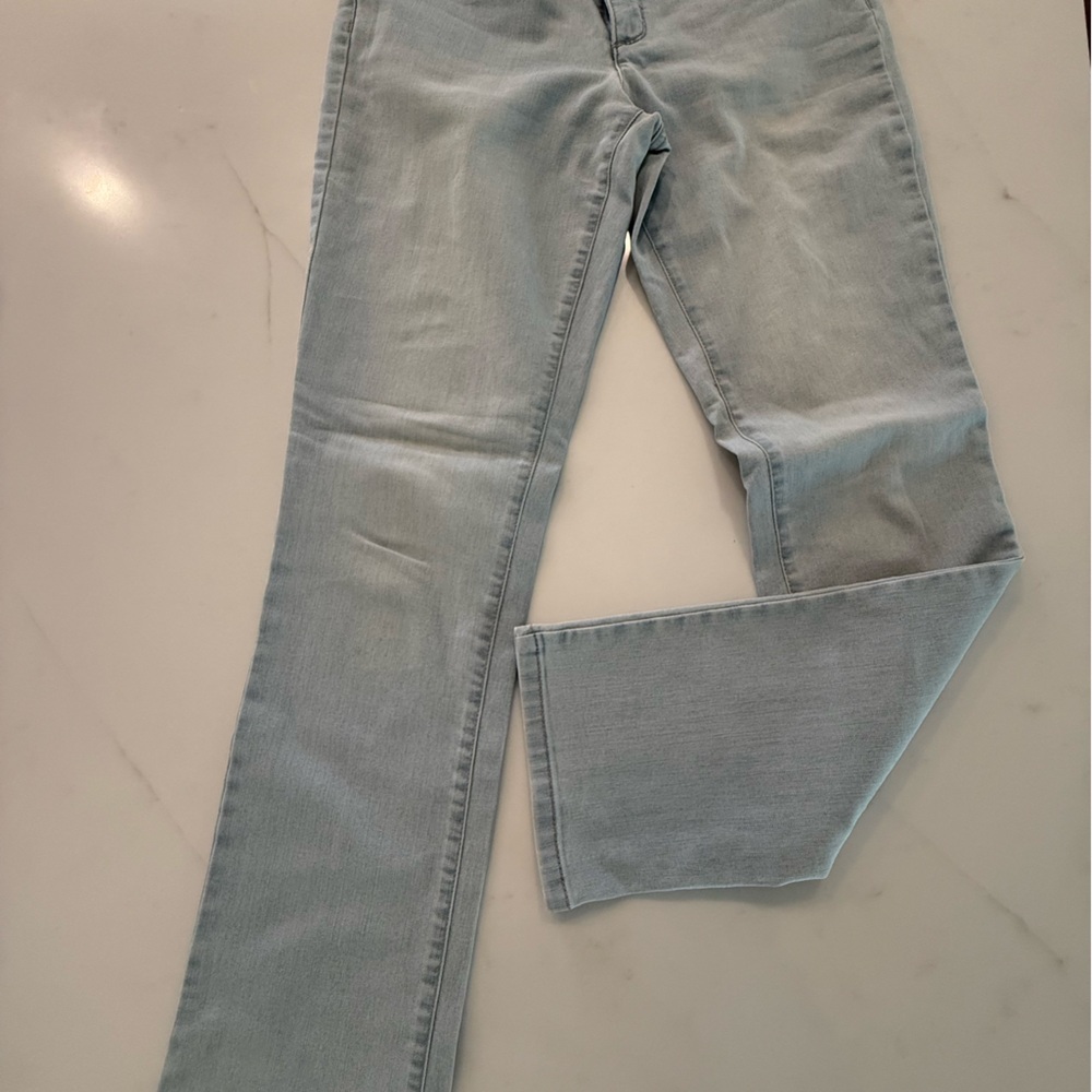 Charter Club Women's Straight Leg Jeans in Soft Blue